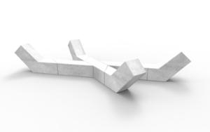 straatmeubilair, bank, zitbanken, leasure and rest, beton, glad beton, chaise longue, moduleerbaar, oparcie z betonu