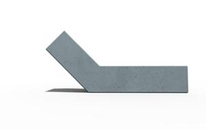 straatmeubilair, bank, zitbanken, leasure and rest, beton, glad beton, chaise longue, moduleerbaar, oparcie z betonu