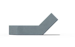 straatmeubilair, bank, zitbanken, leasure and rest, beton, glad beton, chaise longue, moduleerbaar, oparcie z betonu