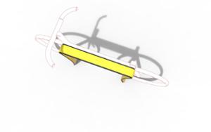straatmeubilair, fietsenrek, rubber bescherming, met fietsenframe bescherming, fietsenrekken