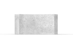 straatmeubilair, plantenbak, beton, glad beton, gebogen