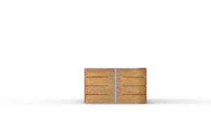 straatmeubilair, plantenbak, hout