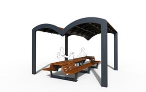 straatmeubilair, andere, picknick set, overkapping
