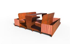 straatmeubilair, andere, zitbanken, picknick set, parklet, tafel