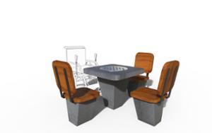 straatmeubilair, overige, beton, glad beton, toegankelijk voor mindervaliden, tafel, schaken