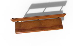 straatmeubilair, zitbanken, houten rugleuning, houten zitting