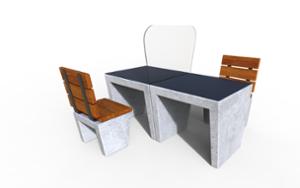 straatmeubilair, overige, beton, glad beton, tafel, schaken