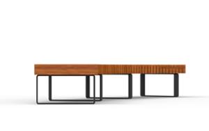 straatmeubilair, bank, verticale planken, horizontale planken, moduleerbaar, gebogen, houten zitting