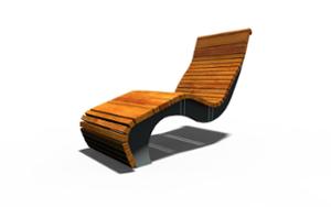 straatmeubilair, zitbanken, leasure and rest, chaise longue, draaibaar, houten rugleuning, houten zitting, hoge rugleuning, wzór zastrzeżony