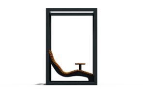 straatmeubilair, zitbanken, leasure and rest, boks, chaise longue, houten rugleuning, houten zitting, hoge rugleuning