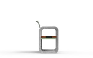 straatmeubilair, zitbanken, solair, beton, glad beton, fotowoltaika, stalen rugleuning, houten zitting, solarna listwa smartbeam