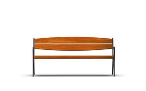 straatmeubilair, zitbanken, houten rugleuning, armleuning, houten zitting, vintage