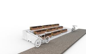 straatmeubilair, plantenbak, bank, zitbanken, leasure and rest, mobiel (compatibel met transpallet), parklet, fietsenrekken, tafel