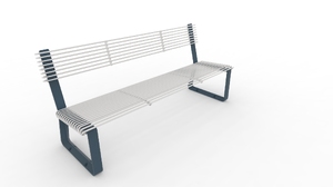 straatmeubilair, zitbanken, aluminium