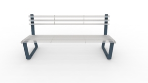 straatmeubilair, zitbanken, aluminium