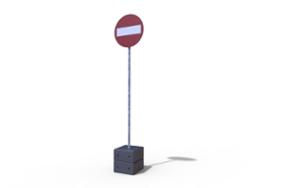 straatmeubilair, overige, verkeersbord basis