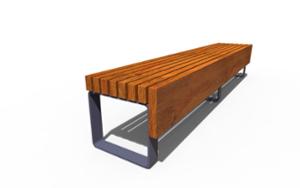 straatmeubilair, bank, houten zitting, verticale planken