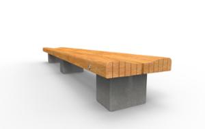 mała architektura, beton, beton architektoniczy, ława, siedzisko z drewna