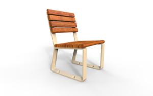 mała architektura, aluminium, jednoosobowe, ławka, odlew aluminiowy, oparcie z drewna, podłokietnik, siedzisko z drewna
