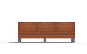 mobilier stradal, jardiniera, lemn, mobile (compatibil pentru mufa de jante), rectangular, otel
