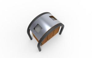 mobilier stradal, cos de gunoi, logo, scrumiera de siguranta
