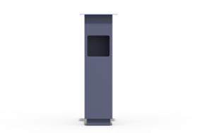 mobilier stradal, cos de gunoi, logo, scrumiera, scrumiera cu cos de gunoi mic, scrumiera de siguranta, diafragma laterala