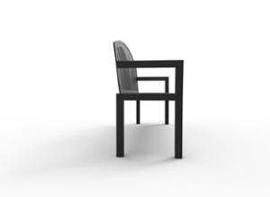 mobilier stradal, sezuturi, logo, spatar din otel, scaune din lemn, retro