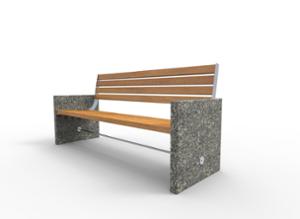 mobilier stradal, sezuturi, granit, spatar din lemn, cotiera, scaune din lemn