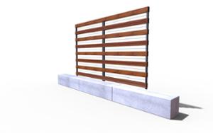 mobilier stradal, altele, beton, beton finisat, atasat la perete, spalier