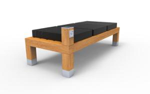 mobilier stradal, fata-dubla, 230v si/sau priza usb, banca, scaune tapitate, scaune din lemn
