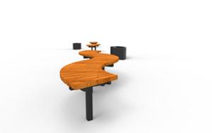 mobilier stradal, banca, curbat, scaune din lemn