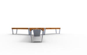 mobilier stradal, banca, modular, scaune din lemn