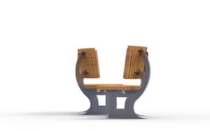 mobilier stradal, sezuturi, pret per 1 metru, lungimea masurata pe partea mai lunga, fata-dubla, logo, spatar din lemn, curbat, scaune din lemn