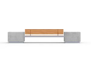 mobilier stradal, jardiniera, banca, sezuturi, beton, beton finisat, beton turnat, lemn, fata-dubla, logo, spatar din lemn, cotiera, scaune din lemn, otel