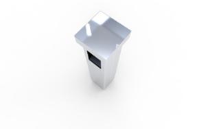 mobilier stradal, cos de gunoi, logo, scrumiera, scrumiera cu cos de gunoi mic, scrumiera de siguranta