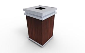 mobilier stradal, cos de gunoi, logo