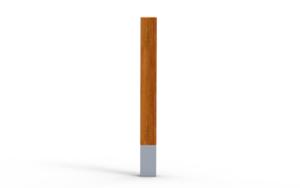 mobilier stradal, bolard, lemn