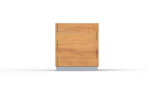 mobilier stradal, jardiniera, lemn, rectangular