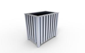 mobilier stradal, jardiniera, logo, rectangular, otel