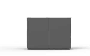 mobilier stradal, jardiniera, corten, rectangular, otel
