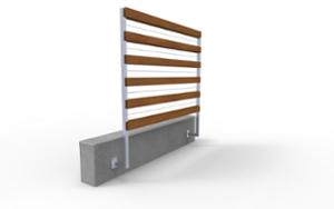 mobilier stradal, altele, beton, beton finisat, atasat la perete, spalier