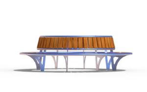 mobilier stradal, sezuturi, pret per 1 metru, lungimea masurata pe partea mai lunga, spatar din lemn, curbat, scaune din lemn