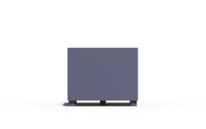 mobilier stradal, jardiniera, mobile (compatibil pentru mufa de jante), rectangular, otel
