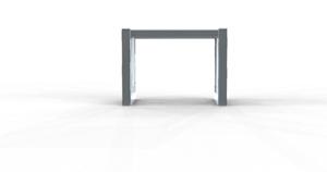 mobilier stradal, banca, pentru o singura persoana, modular, scaune din otel