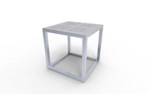 mobilier stradal, banca, pentru o singura persoana, modular, scaune din otel