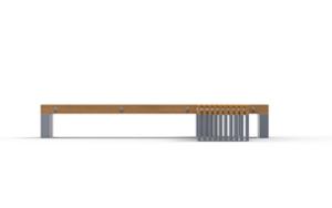 mobilier stradal, banca, fata-dubla, modular, scaune din lemn