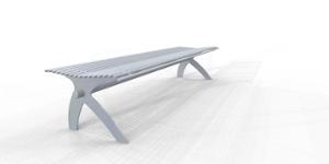 mobilier stradal, banca, scaune din otel