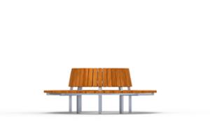 mobilier stradal, sezuturi, pret per 1 metru, lungimea masurata pe partea mai lunga, spatar din lemn, curbat, scaune din lemn