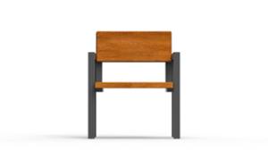 mobilier stradal, scaun, pentru o singura persoana, sezuturi, spatar din lemn, cotiera, scaune din lemn
