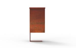 mobilier stradal, cos de gunoi, montat pe stalp